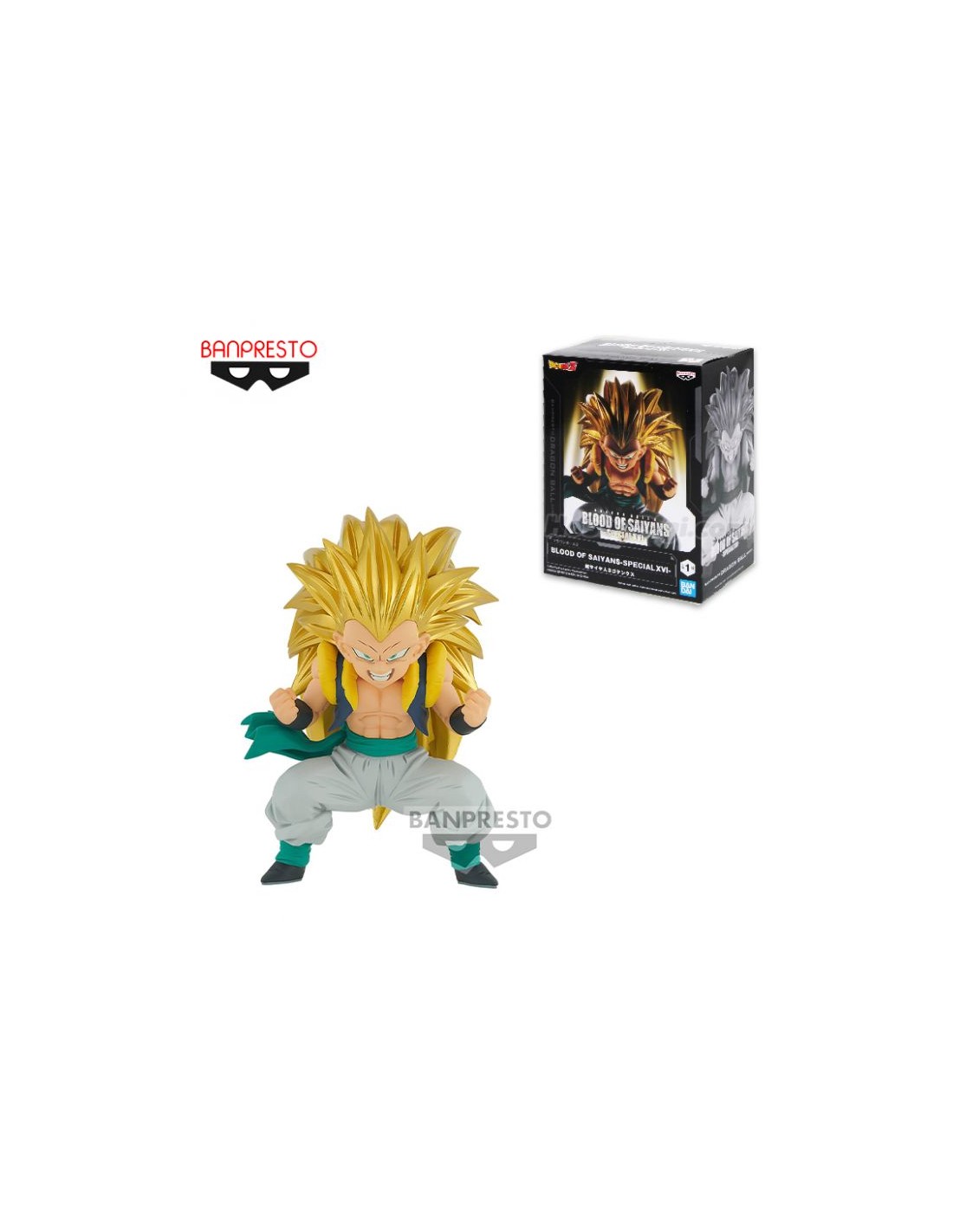 Figura Banpresto Dragon Ball Z Blood of Saiyans XVI SS 3 Gotenks - Imagen 5