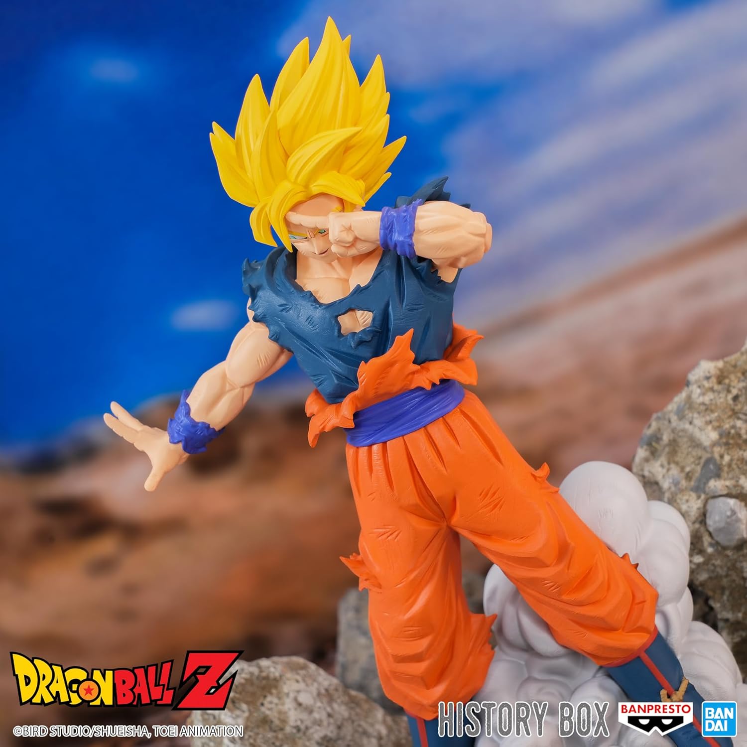 Figura Banpresto Dragon Ball Z History Box Vol.9 SS Goku - Imagen 6