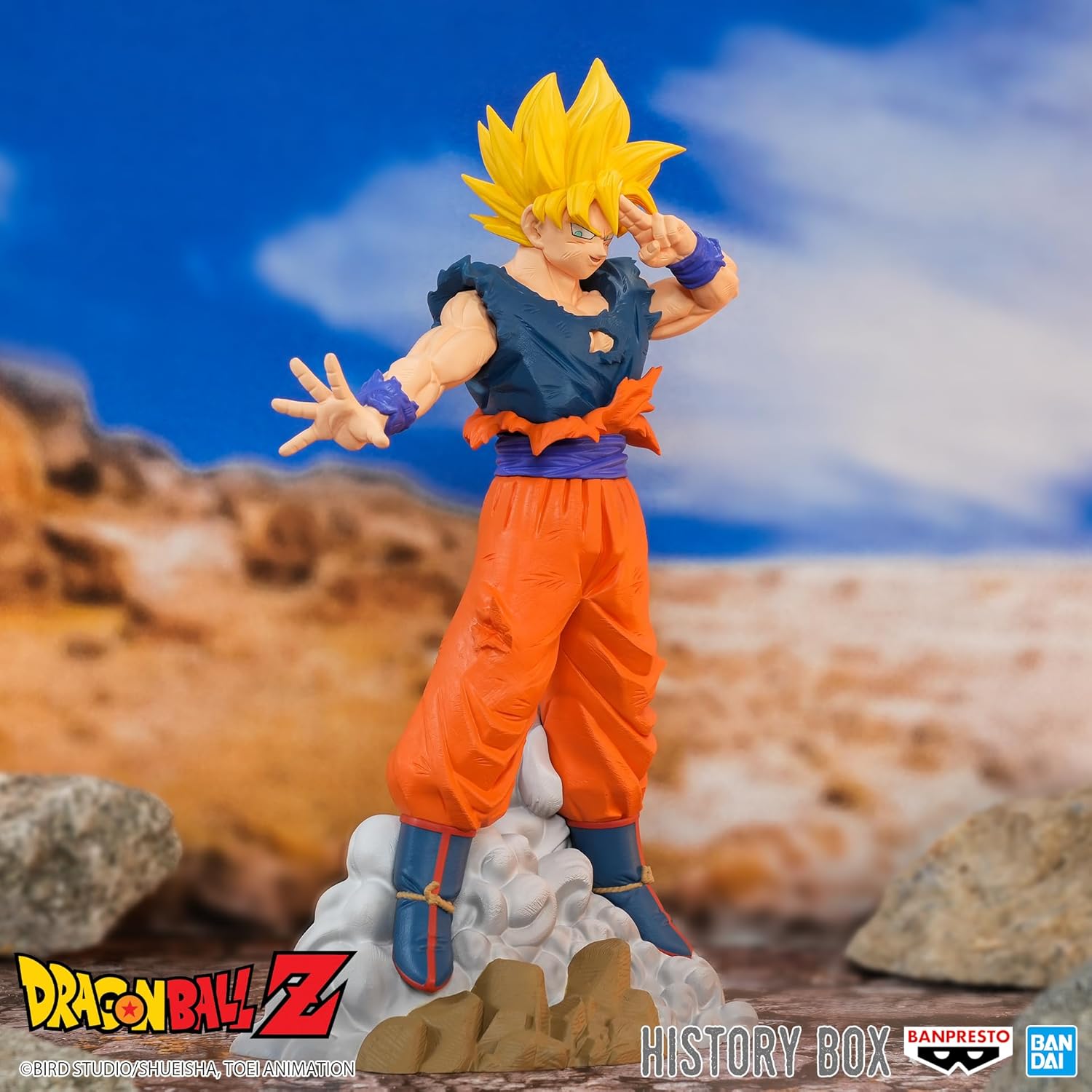 Figura Banpresto Dragon Ball Z History Box Vol.9 SS Goku - Imagen 3
